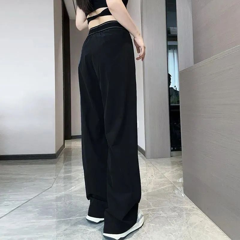 Designer Yoga Pants Gym Clothing Women Sports High-Waist Full-length Dance StudioTrousers Straight-Leg Suit Up Pant Jogger Sweatpants Wrinkle-resistant Workout