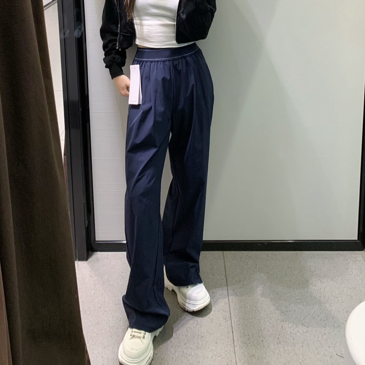 Designer Yoga Sports Pants Womens High-Waist Full-length Dance StudioTrousers Straight-Leg Suit Up Trouser Weekend City Jogger Sweatpants Wrinkle-resistant