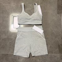 Grey short set