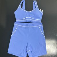Blue short set