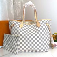 L6 White Checkered+Brown Fabric Lining