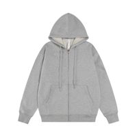 Light gray Full zipper hooded