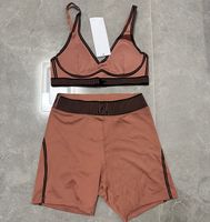 Dusty Pink Flocked Shorts Set