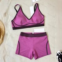 Fuchsia Flocked Shorts Set