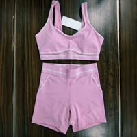 Pink short set