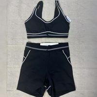 Black short set
