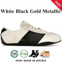 59 White Black Gold Metallic