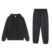 17.Dark grey hooded sweatpants set