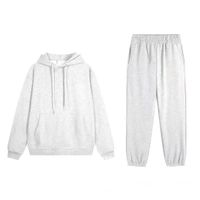 20.Light gray hooded sweatpants set