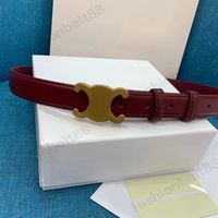 Golden buckle+Wine red belt