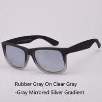 Matte black gradient-silver mirror