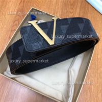 L1 Gold Buckle+black grid belt