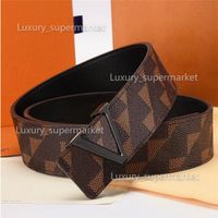 L6 black Buckle+brown grid belt