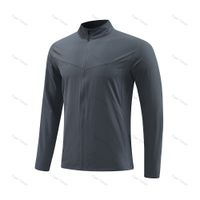 Dark gray stand up collar jacket