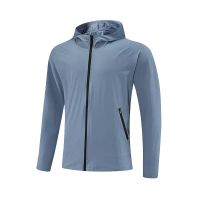Blue jacket with hat