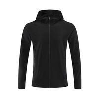 Black jacket with hat