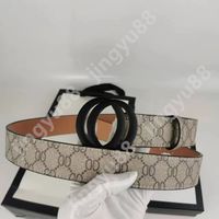 #1:Black buckle+Brown letter belt