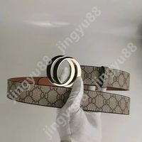 #2:Golden buckle+Brown letter belt
