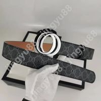 #6:Silver buckle+Black letter belt
