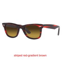 Striped red-gradient brown