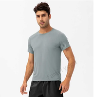 Grey short-sleeved shirt