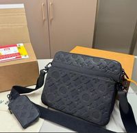 3pcs black embossing