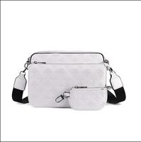 3pcs White embossing
