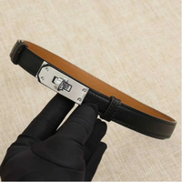 1.Black belt with silver buckle