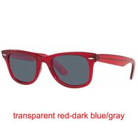 Transparent red-gray