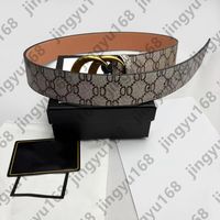 #13:Bronze buckle+Brown letter belt