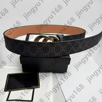 #15:Golden buckle+Black letter belt