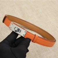 8.Orange belt with silver buckle