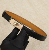 3.Black belt with gold buckle