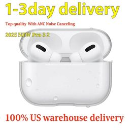 USA Stock for Apple AirPods Pro 2 4 Airpods pro 3 3rd Earphones Solid Silicone Cute Protective Headphone Cover airpods 4 5 ANC Wireless Charging Shockproof 3nd 2nd Case