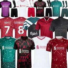 liverrpooll jersey 26 27 MAC ALLISTER R-ARNOL WIRTZ EKITIKE GAKPO DARWIN SZOBOSZLAI jersey fans player football shirt Mens Kids Kit sock Full sets 3XL