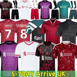 liiverpooll jersey 26 27 MAC ALLISTER R-ARNOL WIRTZ EKITIKE GAKPO DARWIN SZOBOSZLAI jersey fans player football shirt Mens Kids Kit sock Full 4XL
