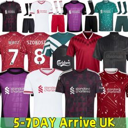 liiverpooll jersey 26 27 MAC ALLISTER R-ARNOL WIRTZ EKITIKE GAKPO DARWIN SZOBOSZLAI jersey fans player football shirt Mens Kids Kit sock Full 4XL