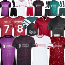 liverrpooll jersey 26 27 MAC ALLISTER R-ARNOL WIRTZ EKITIKE GAKPO DARWIN SZOBOSZLAI jersey fans player football shirt Mens Kids Kit sock Full sets 3XL