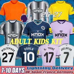 newcastle uniteds 26 27 Soccer Jerseys B. Toure Elanga Gordon newcastle 26 27 Bazoumana Toure Botman Joelinton Livramento Willock football gk shirt kid kit