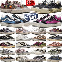 Free Shipping With Box Designer pearlized shoe pearl shoes knu old skools Souvenir sneakers Sport chaussures trainers for mens womens trainers d h gate luxury new