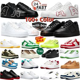 With box Designer Shoes af1s Casual Running Sneakers Classic 1 Triple Black Red Wheat Panda Utility Starstruck White Ice Outdoor Sports Runners 1s Mens Womens