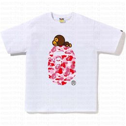 Bapestshirt Designer Shirt Men Women Luxury Shorts Crew Neck Cotton Womens Sportswear Casual T Summer Fashion Breathable Fitness Shirts Tshirt A4 050