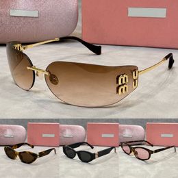 Designer sunglasses for women designer glasses luxury Frameless glasses Various colors Classic Frameless Frame Eyewear Outdoor Goggles UV400 Protection Glasses