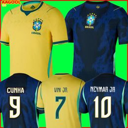 Brazil Soccer Jersey 2026 world cup brasil Football Shirt kit 26 27 VINI JR NEYMAR JR MARQUINHOS RAPHINHA CUNHA Men kids kit uniforms casima player version TOPs