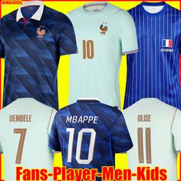 France football shirt 2026 World Cup French soccer jersey MBAPPE Maillots de kit equipement de foot women kids enfants EKITIKE DEMBELE OLISE DOUE THURAM 26 27 TOPs 999