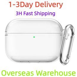 USA Stock For Air Pods Pro 2 3 4 Airpods Pro 3 Headphone Accessories Silicone Protective ANC Noise Cancellation Headphone Case A3