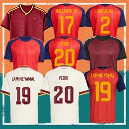 2026 Spain LAMINE YAMAL Soccer Jerseys 26 27 World Cup WILLIAMS JR GAVI FABIAN MERINO OLMO Spanish Espana Football shirt RODRIGO PEDRI MARC PUBILL kids kit uniform