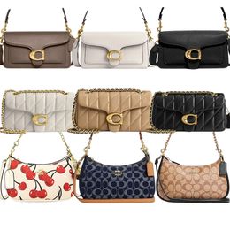 Women Coaly chlies bags Tabby Bags Shoulder Lady Half Moon Bag Tabby Leather Chain Square Handbag Vintage Purse Clutch Flap Satchel Bag