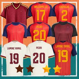 2026 Spain LAMINE YAMAL Soccer Jerseys 26 27 World Cup WILLIAMS JR GAVI FABIAN MERINO OLMO Spanish Espana Football shirt RODRIGO PEDRI MARC PUBILL kids kit uniform