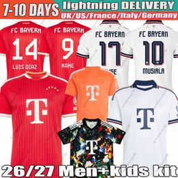 Bayern 26 27 KANE Luis Diaz Olise Soccer Jerseys XXXL 4XL MUSIALA KIMMICH de Ligt J. Davies Coman Gnabry 2026 football shirt Mens Kids kit